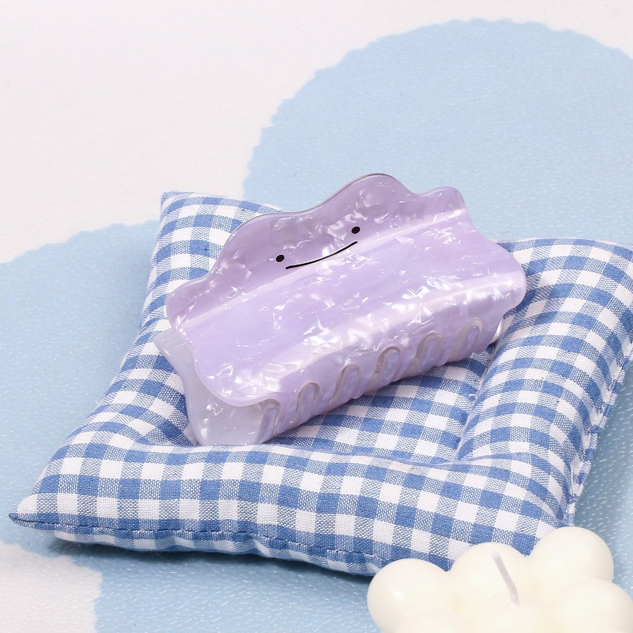 Cosplay Floating Prop - Jepit Rambut Pokémon Ditto Warna Ungu,