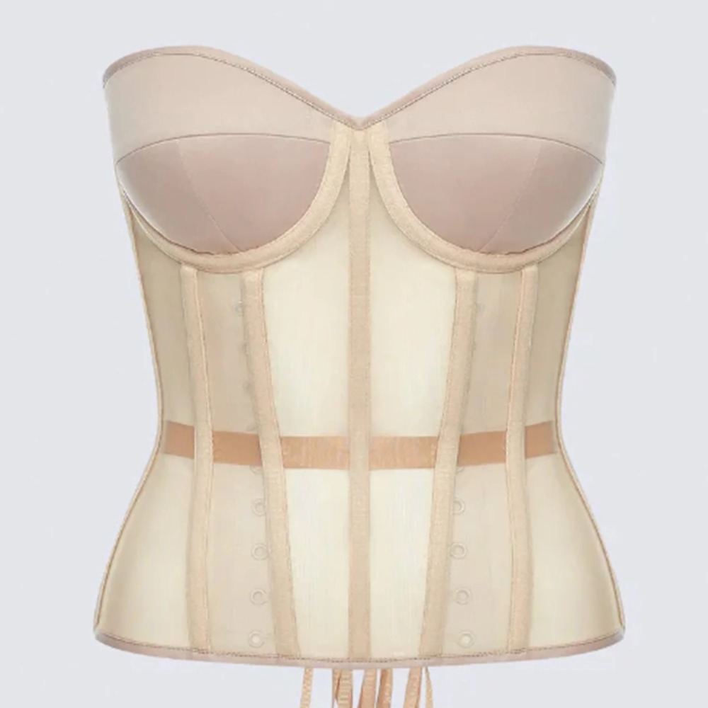 Boning Corset Steel - Korset Wanita Atasan Bustier Bra Seksi