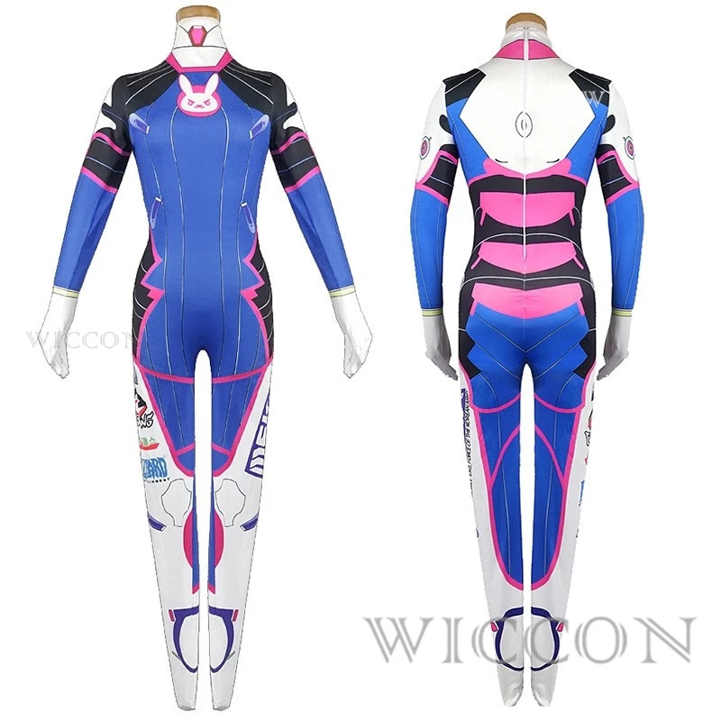 Dva Cosplay Prop - 2025 11 Anime Wanita Jumpsuit Ketat