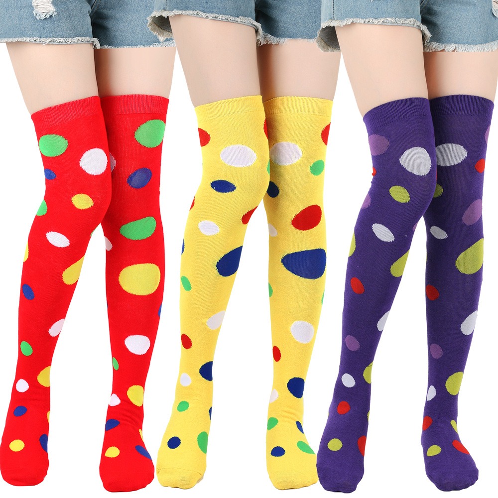 Cosplay Prop Designer - Stoking Sapi Polkadot Kartun Kaus Kaki