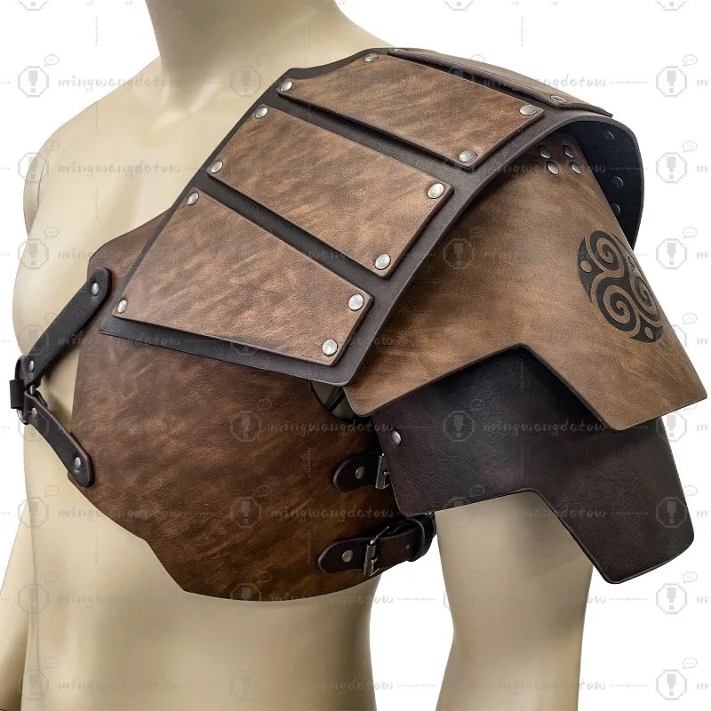 Cosplay Prop - Pelindung bahu unilateral gaya Nordik Abad