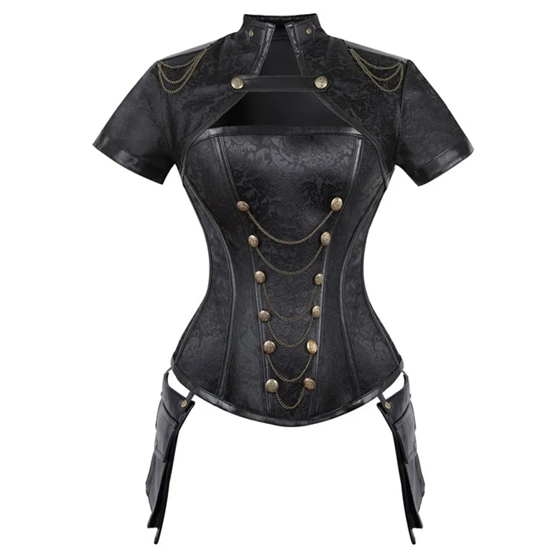 Boning Corset Steel - Korset Overbust Wanita Abad Pertengahan Pakaian