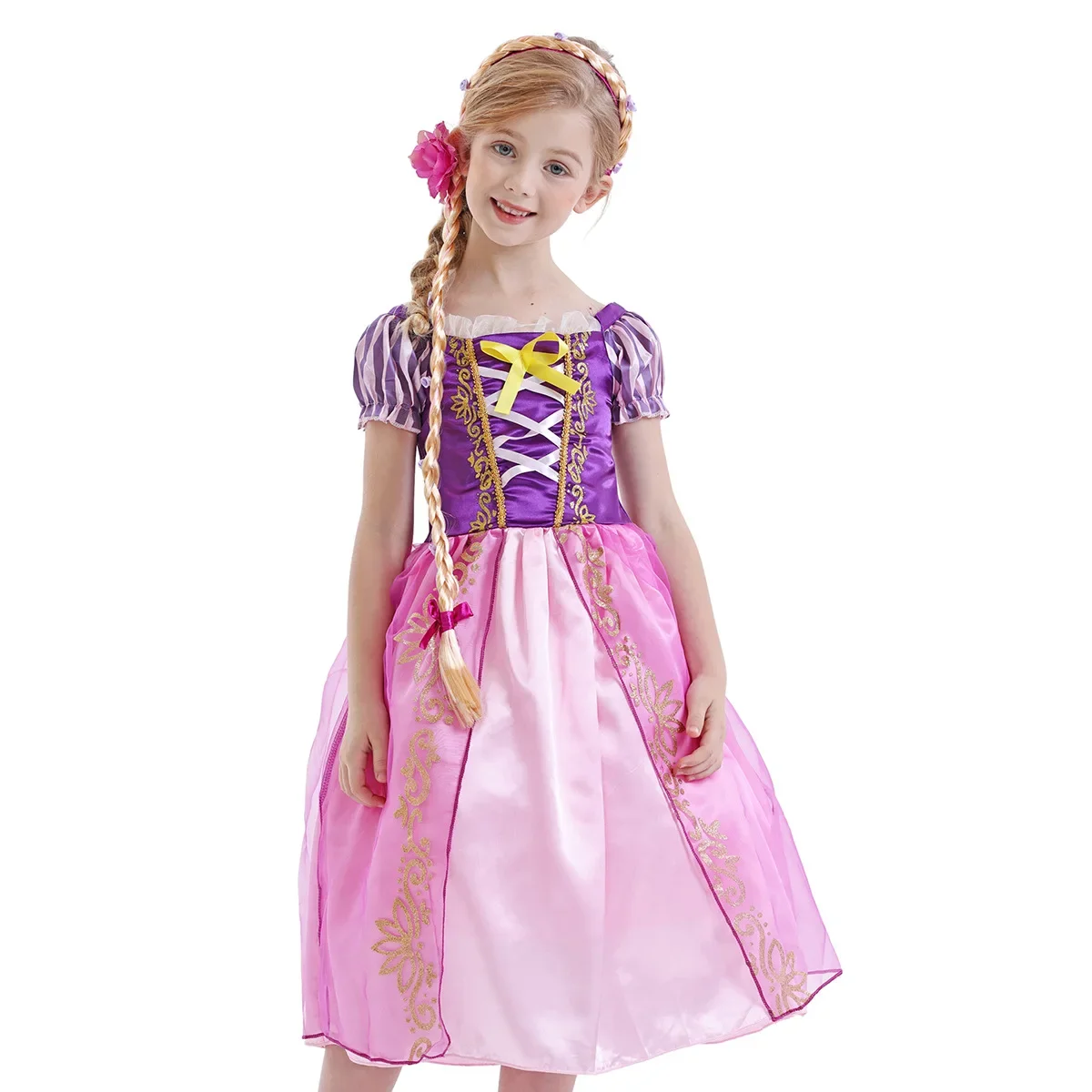 Gaun Putri Rapunzel untuk Anak - Cosplay Prop Bow ulasan dan harga