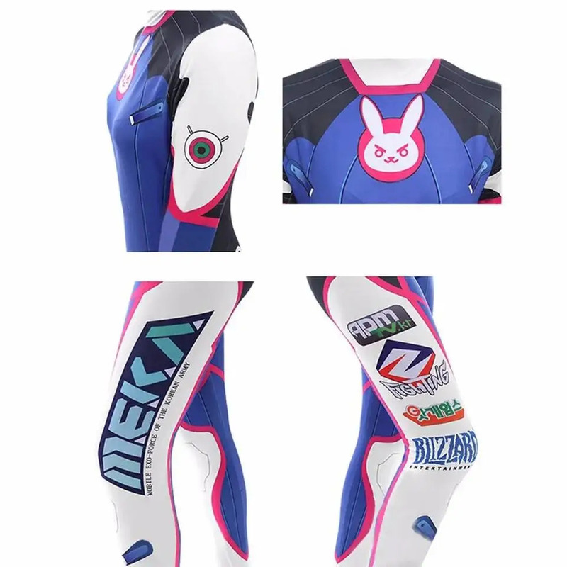 Kostum Anime Wanita Jumpsuit T - Dva Cosplay Prop ulasan dan harga