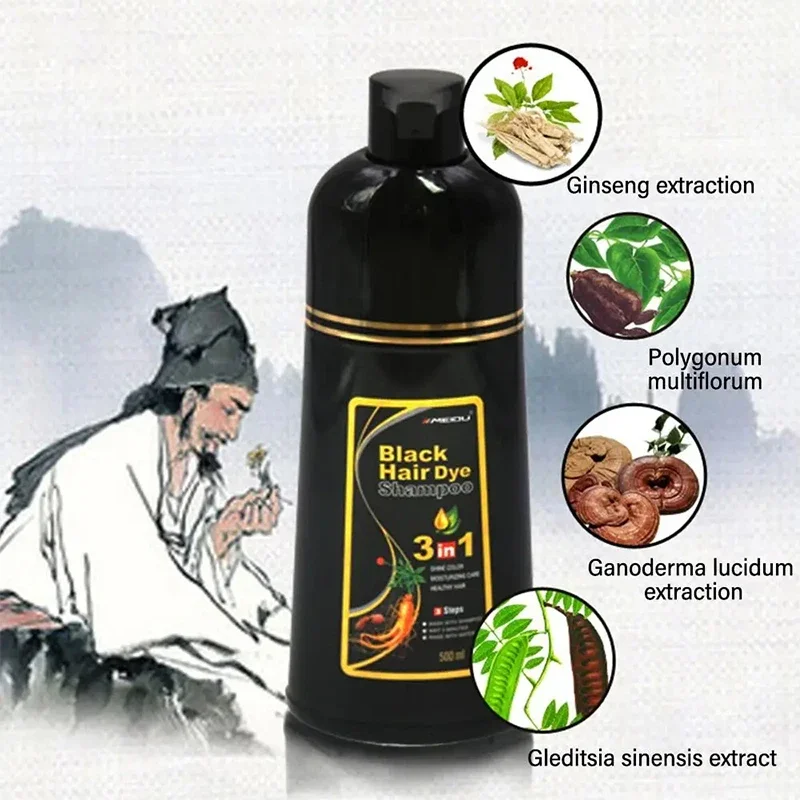 Sampo Pewarna Rambut Hitam 3 I - Hair Spray Color ulasan dan harga