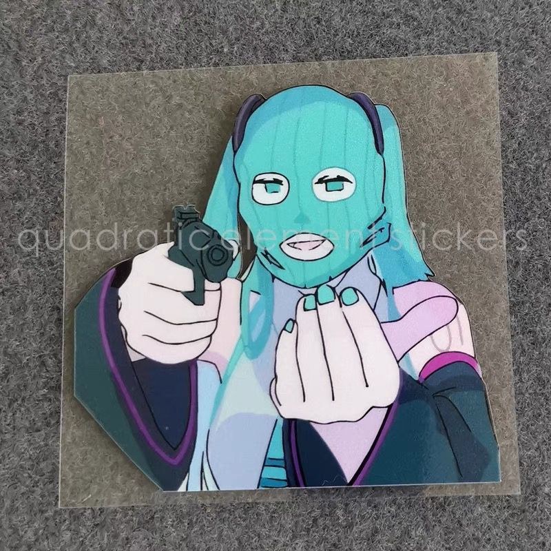 Stiker Sepeda Motor Miku Tahan - Cosplay Floating Prop ulasan dan harga