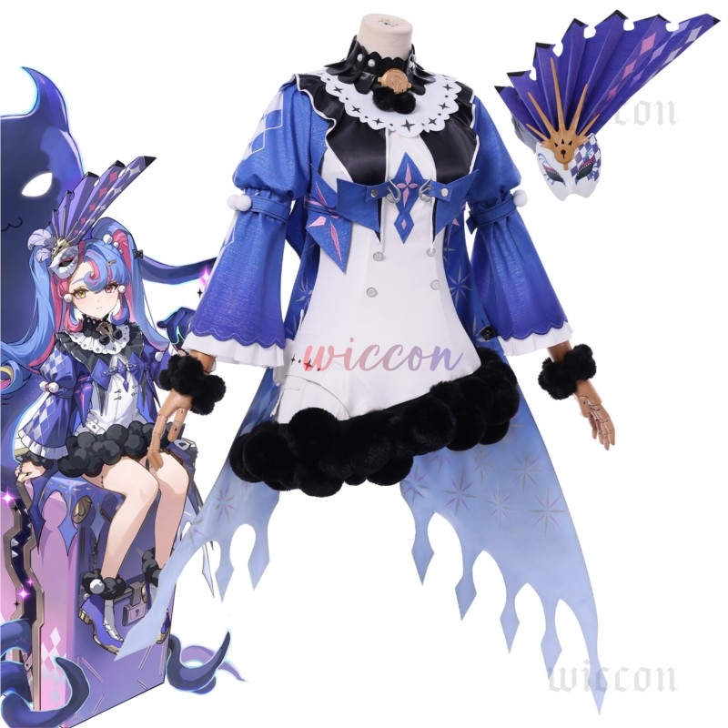 Roccia Kostum Cosplay Wig Gaun - Cosplay Floating Prop ulasan dan harga