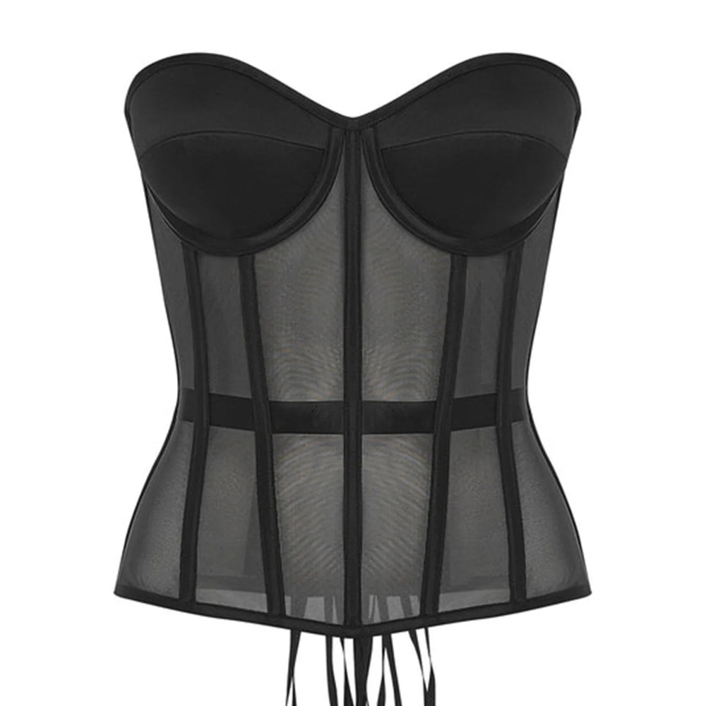 Korset Wanita Atasan Bustier B - Boning Corset Steel ulasan dan harga