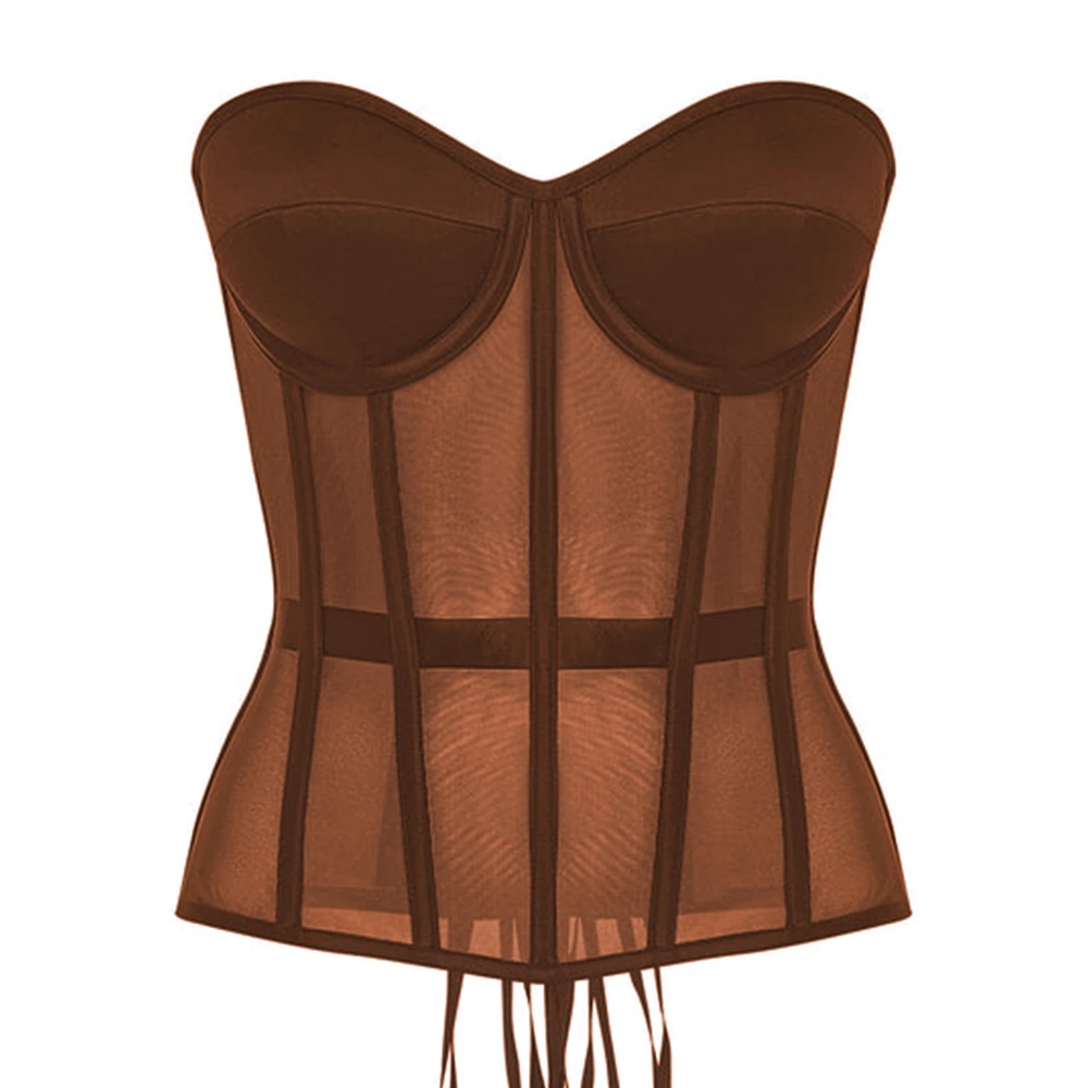 Korset Wanita Atasan Bustier B - Boning Corset Steel ulasan dan harga