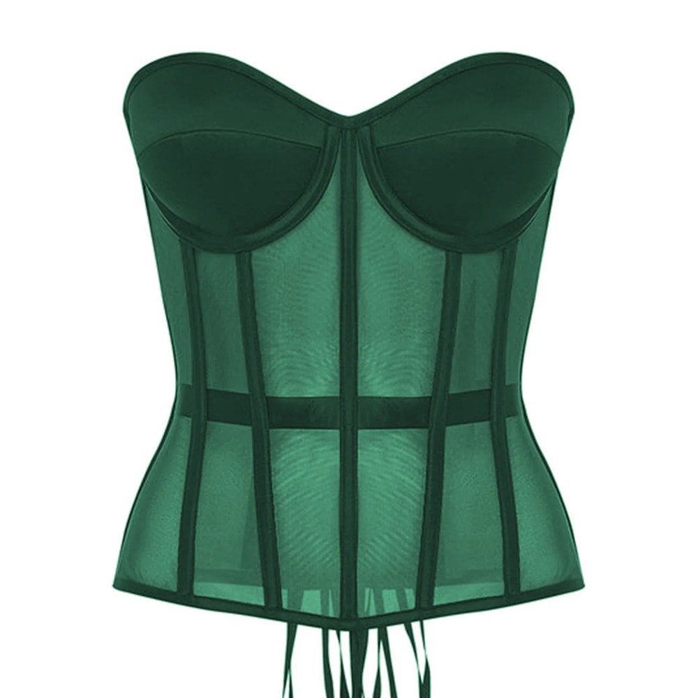 Korset Wanita Atasan Bustier B - Boning Corset Steel ulasan dan harga