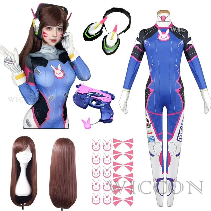 2025 11 Anime Wanita Jumpsuit  - Dva Cosplay Prop ulasan dan harga