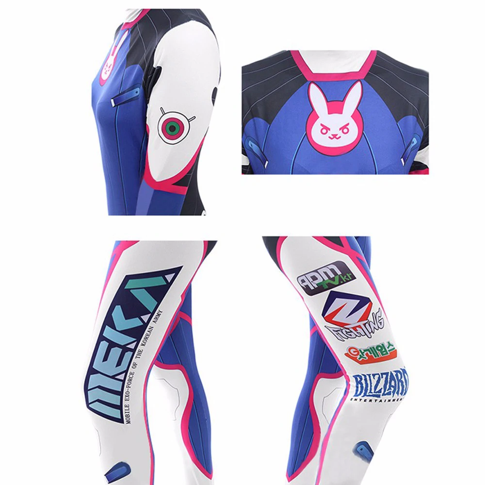Anime wanita Jumpsuit ketat Dv - Dva Cosplay Prop ulasan dan harga