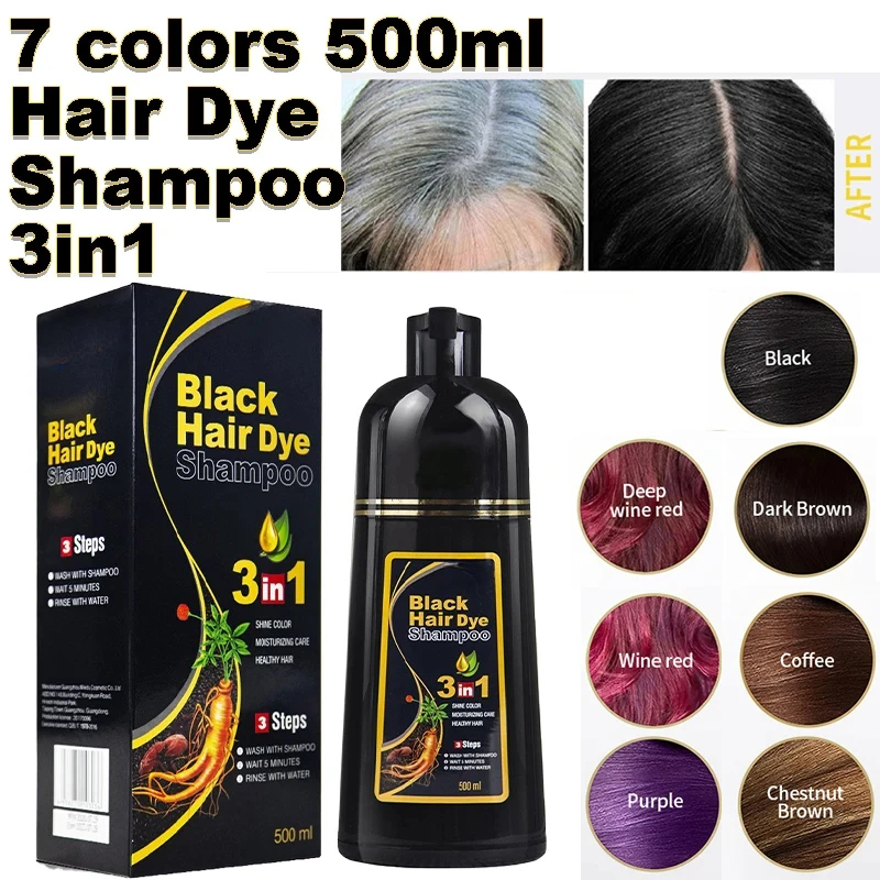500Ml Sampo Pewarna Warna Ramb - Hair Spray Color ulasan dan harga