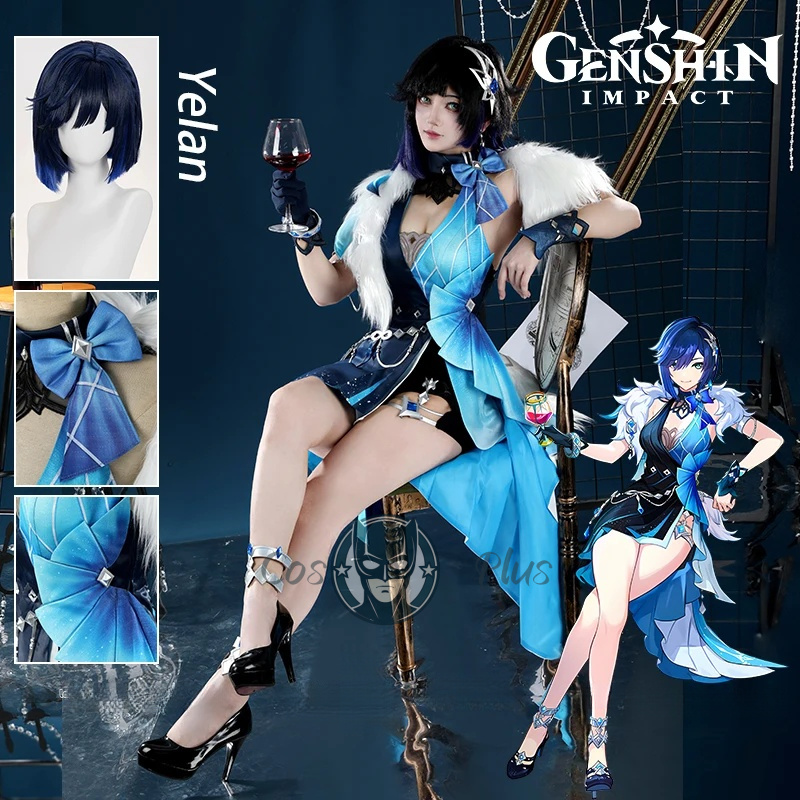 Genshin Impact Yelan Kostum Co - Cosplay Prop ulasan dan harga