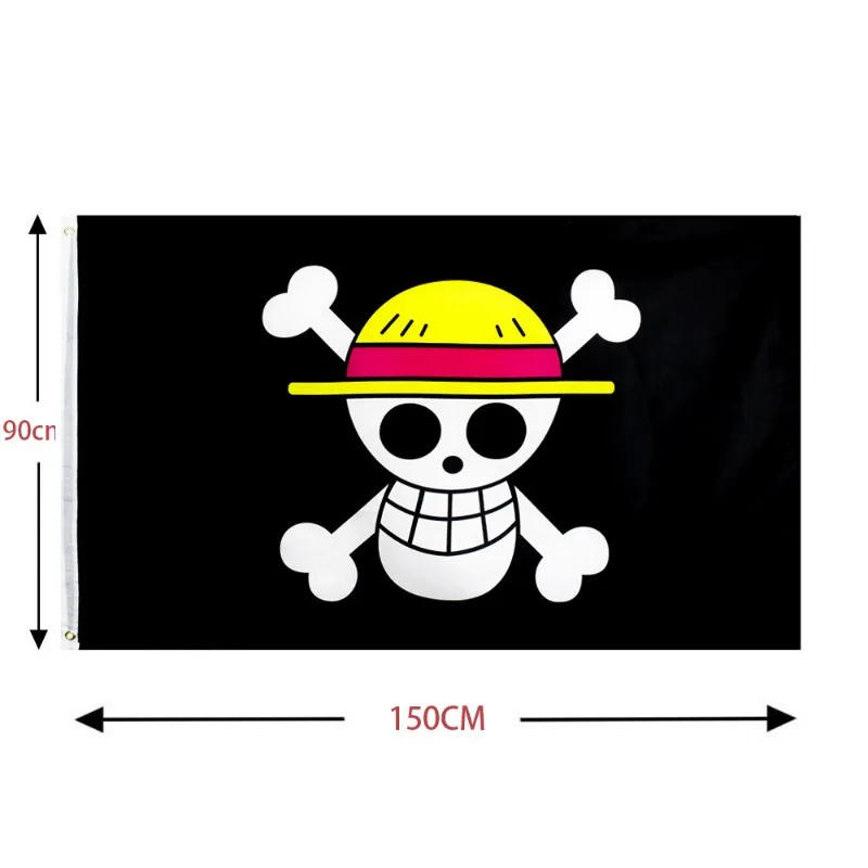 One Piece 90X150Cm Bendera Ten - Cosplay Prop Painting ulasan dan harga